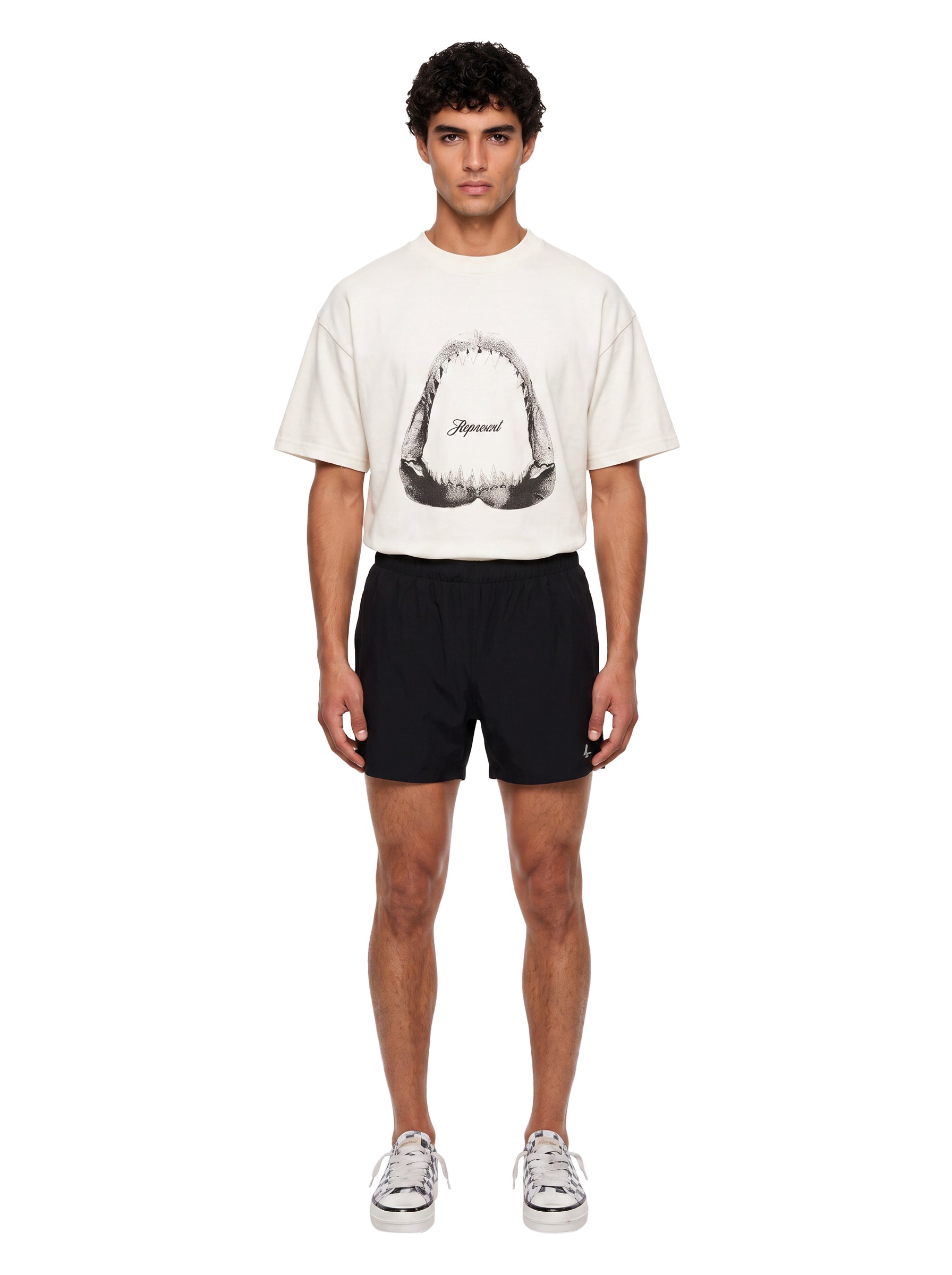 Shorts con vita elasticizzata Ghost in nero 