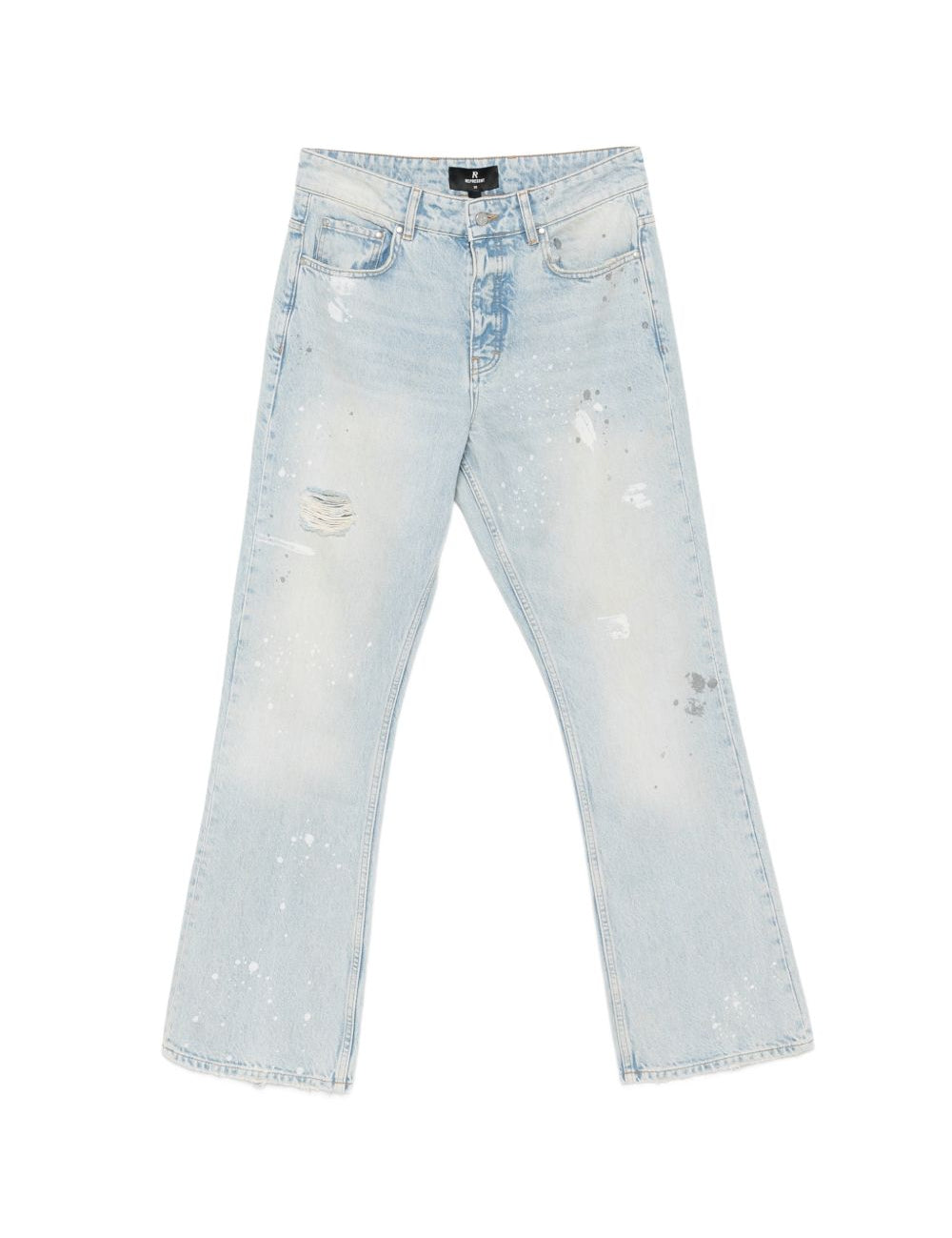 Jeans painted in blu represent - uomo 