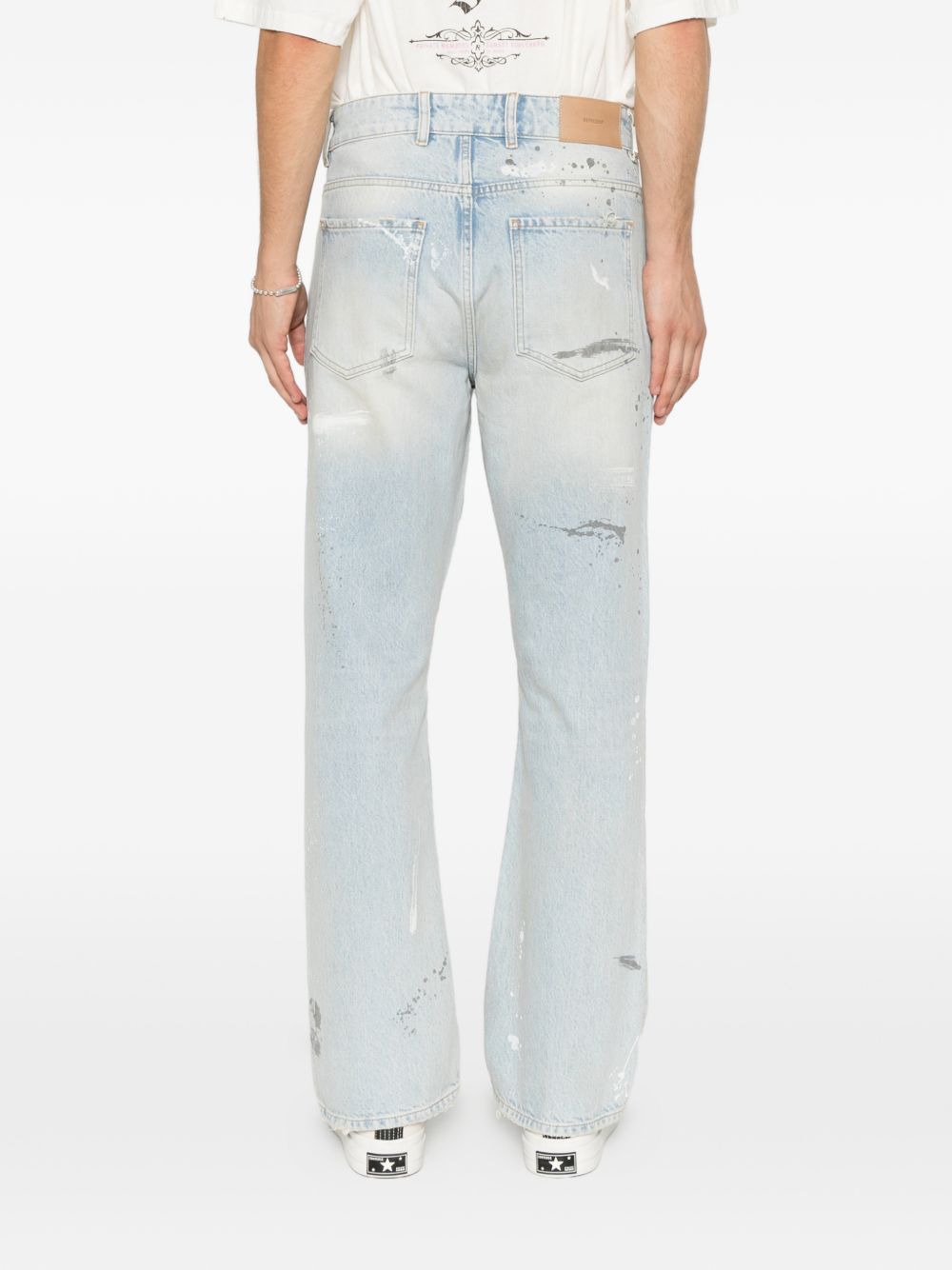 Jeans Painted in blu 