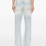 Jeans Painted in blu 