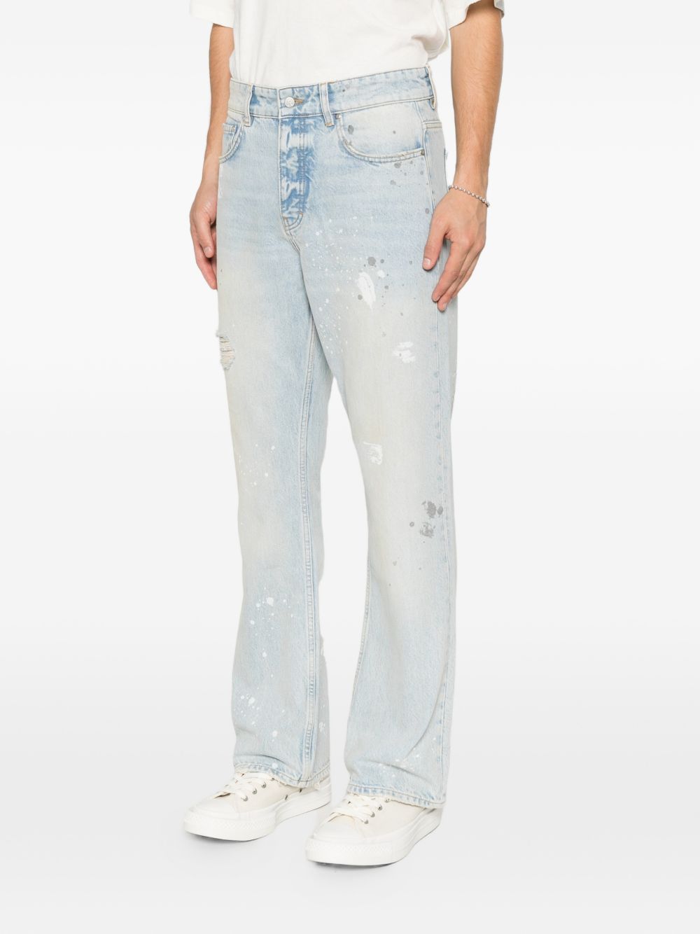 Jeans Painted in blu 