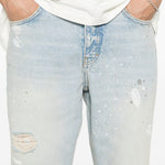 Jeans painted in blu represent - uomo 