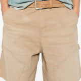 Short con design a pannelli in beige Represent - uomo 