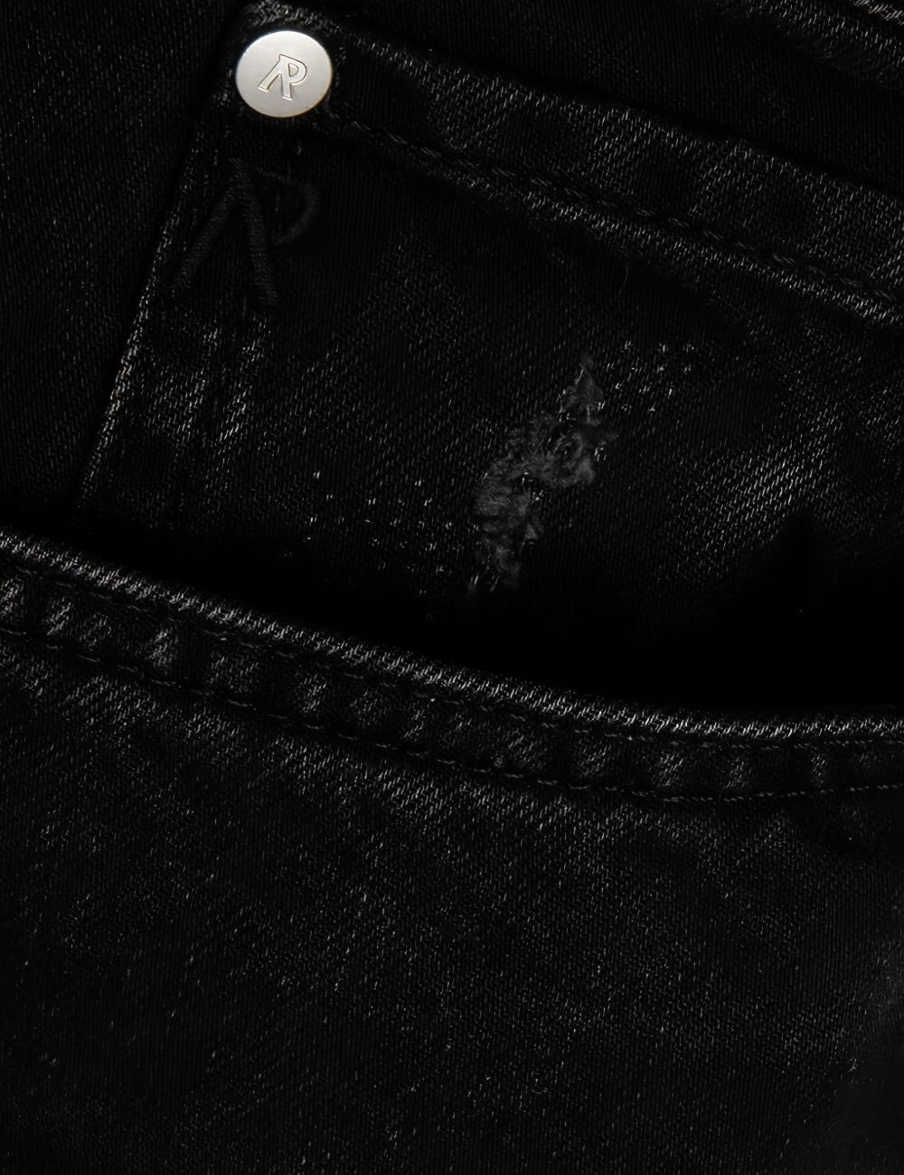 Jeans heaton in denim nero 