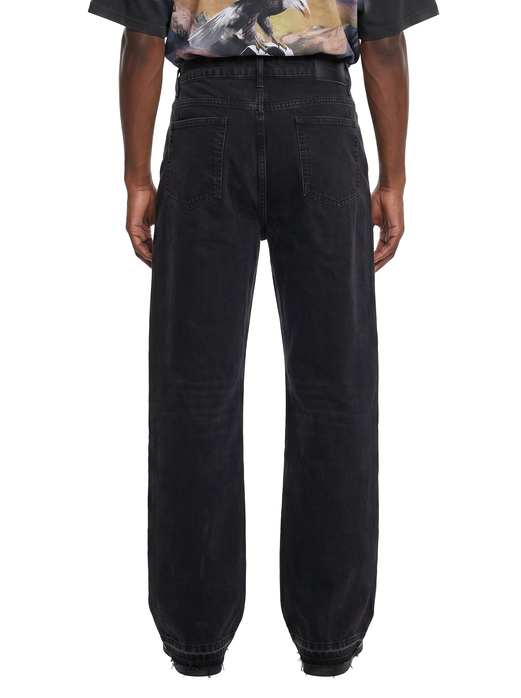 Jeans heaton in denim nero 