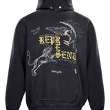 Felpa con cappuccio Enemy in nero 