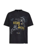 T-shirt in cotone con stampa grafica enemy  in nero Represent - uomo