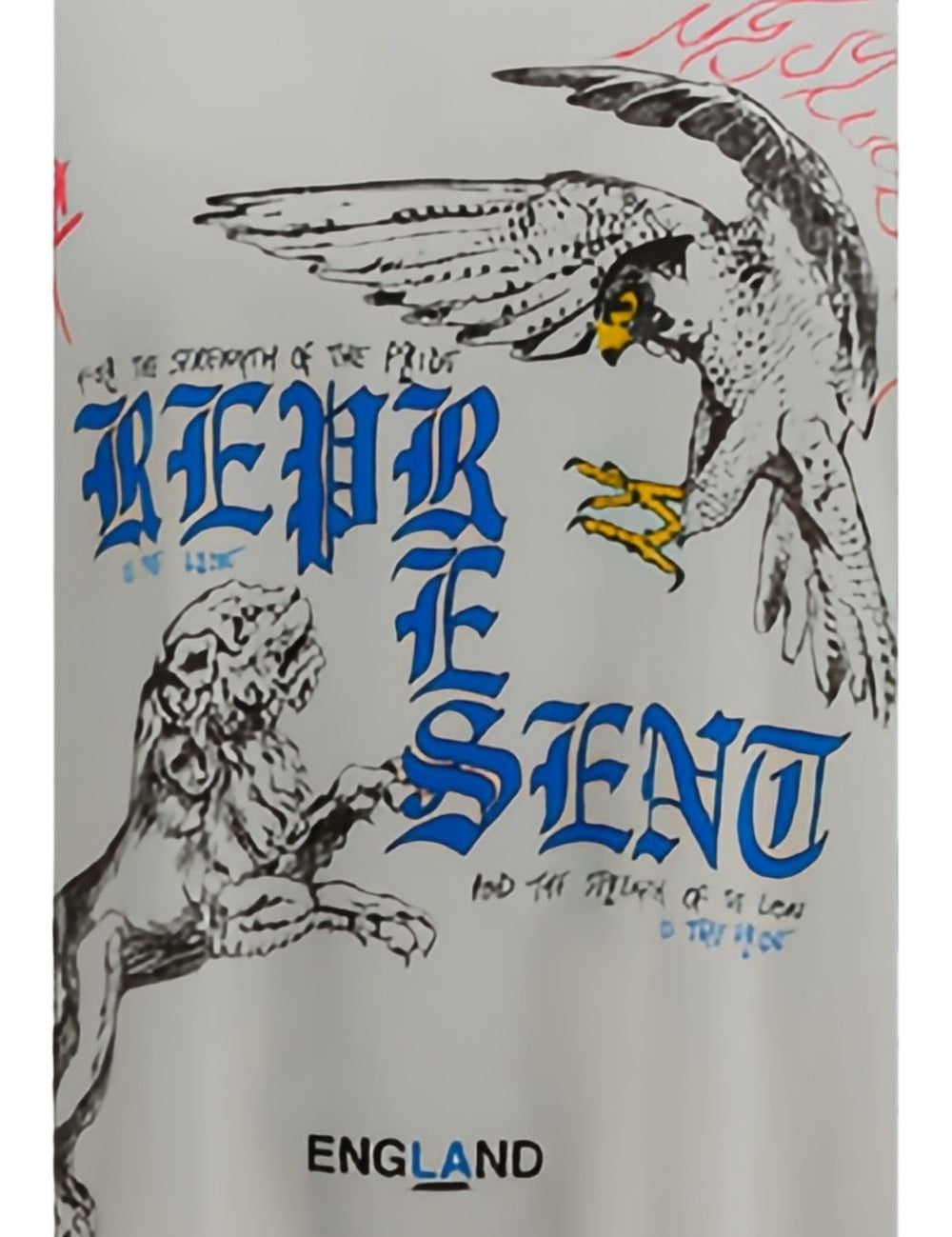 T-shirt con stampa grafica enemy in bianco Represent - uomo 