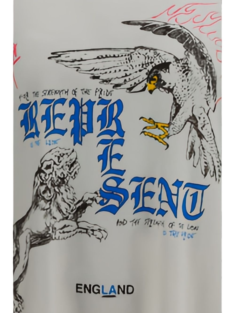 T-shirt con stampa grafica enemy in bianco Represent - uomo 