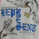 T-shirt con stampa grafica enemy in bianco Represent - uomo 