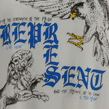 T-shirt con stampa grafica enemy in bianco Represent - uomo 