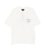 T-shirt a maniche corte con stampa logo in bianco Represent - uomo 