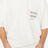 T-shirt a maniche corte con stampa logo in bianco Represent - uomo 