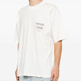 T-shirt a maniche corte con stampa logo in bianco Represent - uomo 