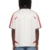 T-shirt da football in bianco 