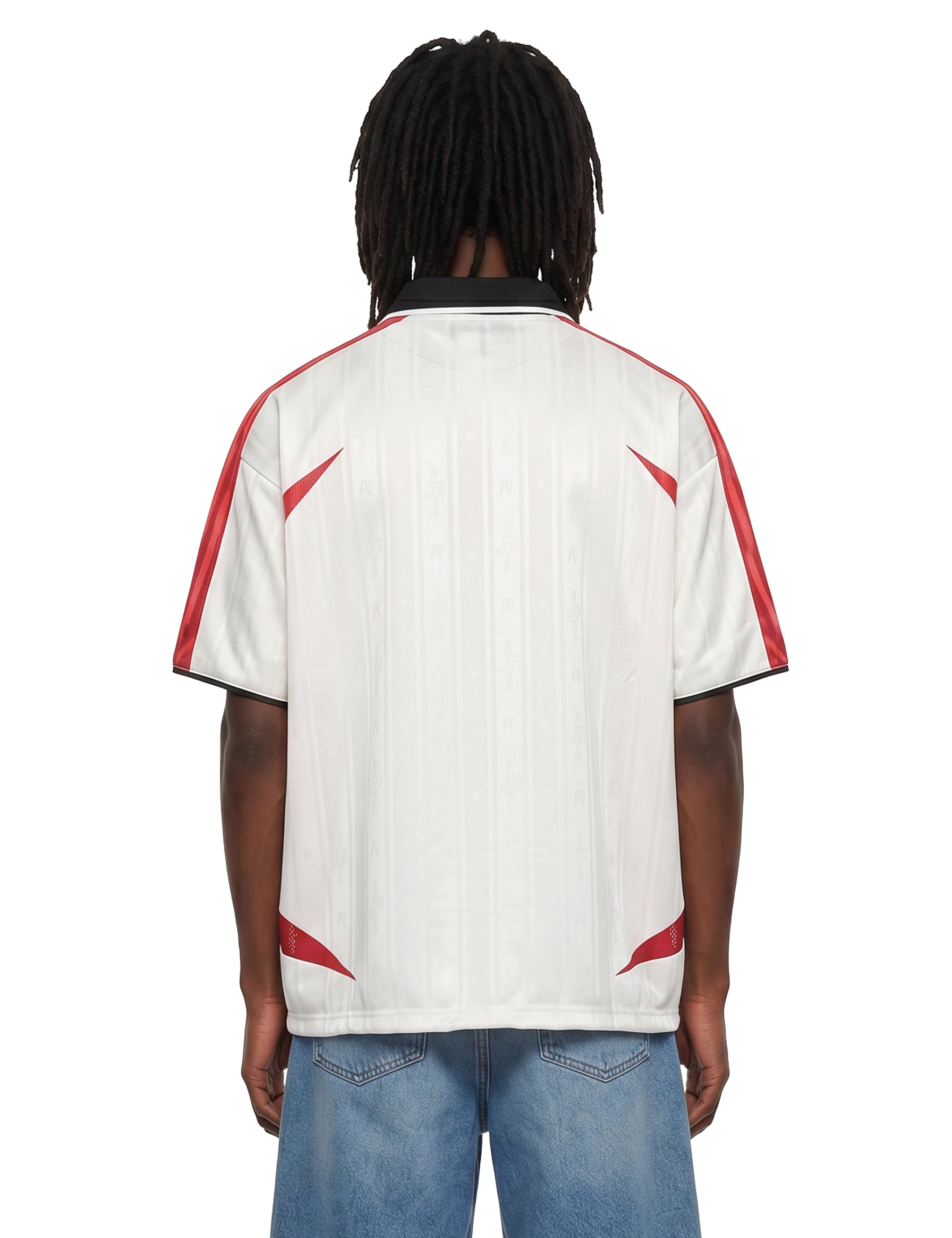 T-shirt da football in bianco 