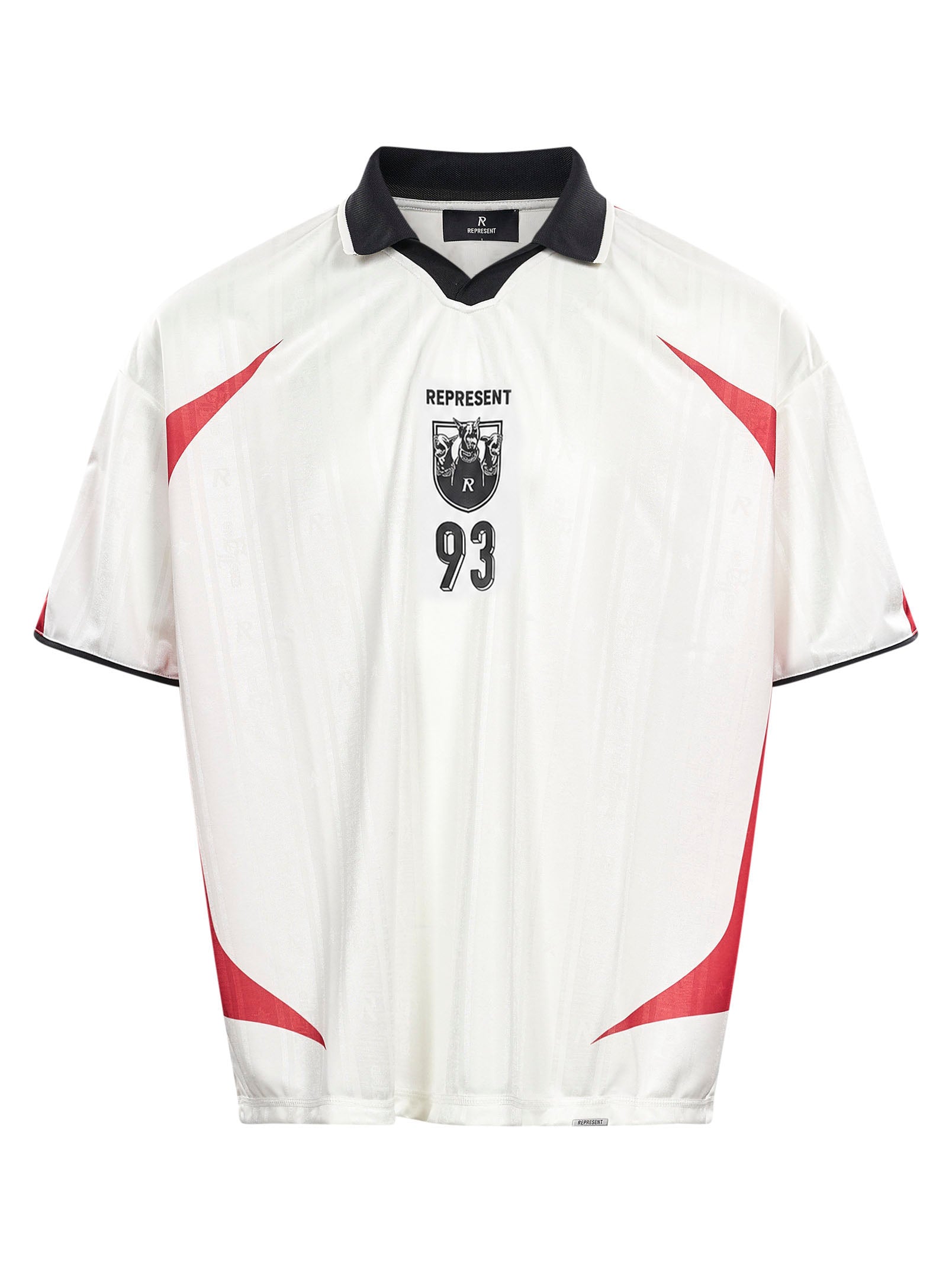 T-shirt da football in bianco 