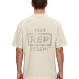 T-shirt a maniche corte con stampa Resent in bianco 