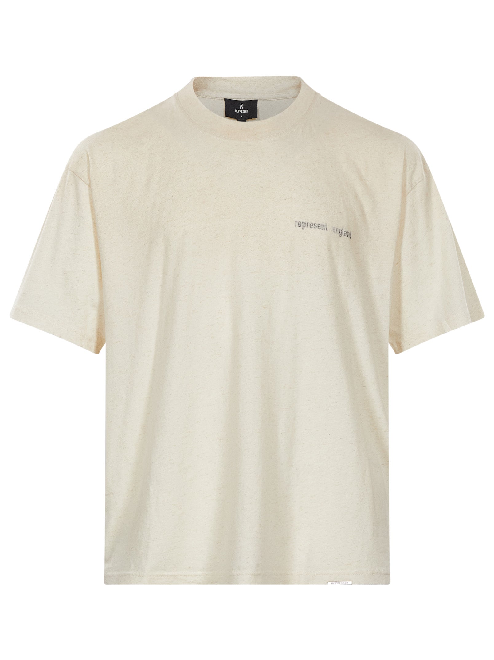 T-shirt a maniche corte con stampa Resent in bianco 