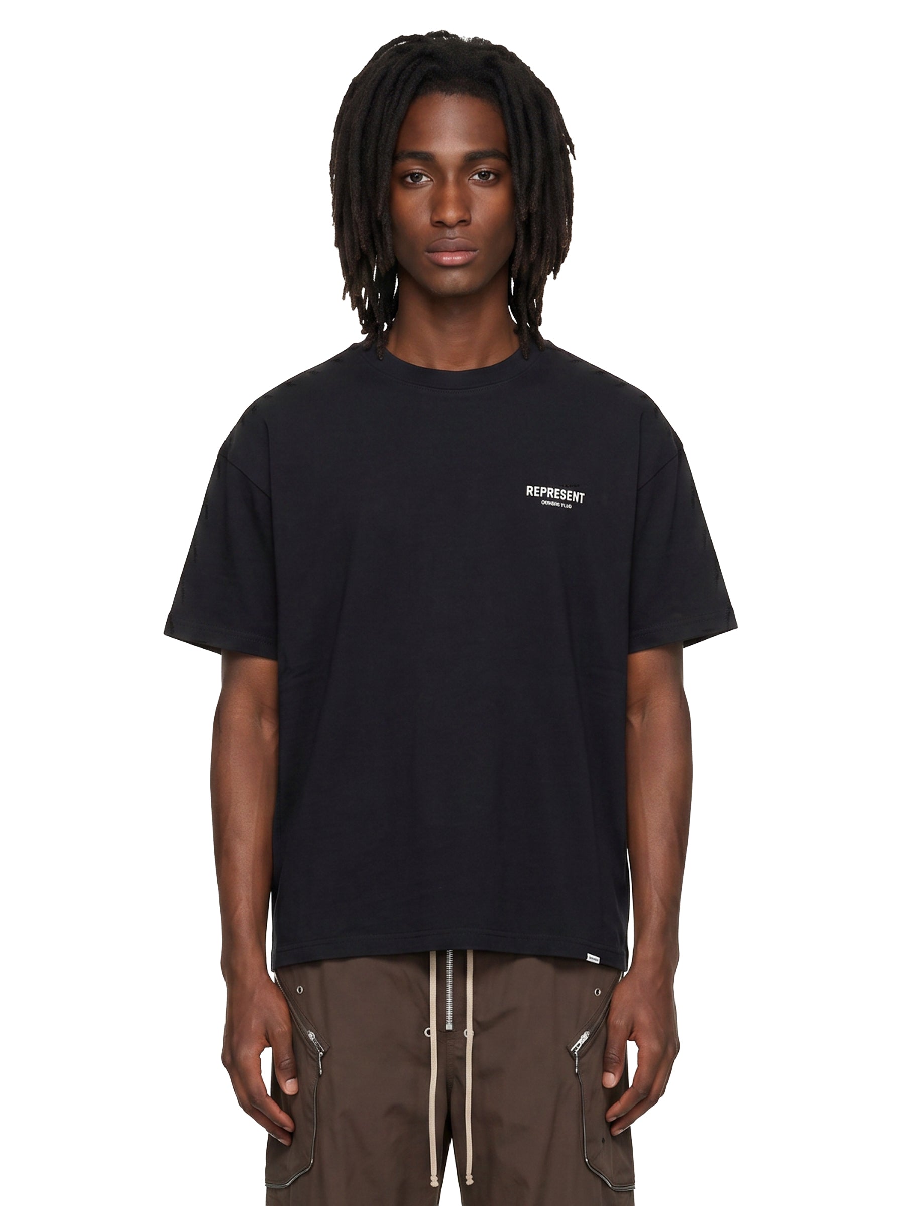 T-shirt Micro Owners Club in nero 