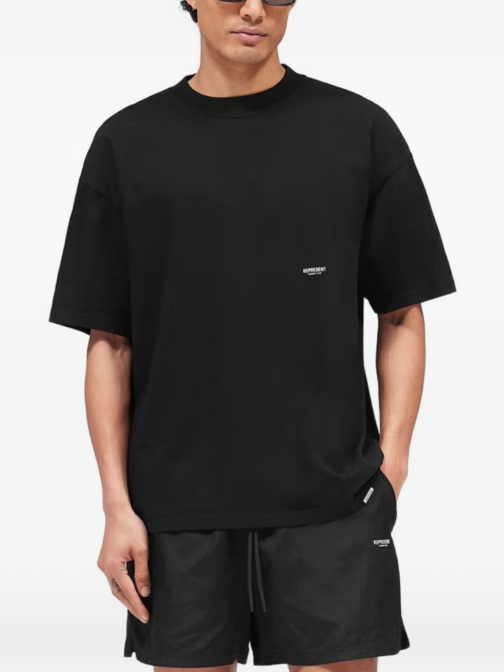 T-shirt Micro Owners Club in nero 