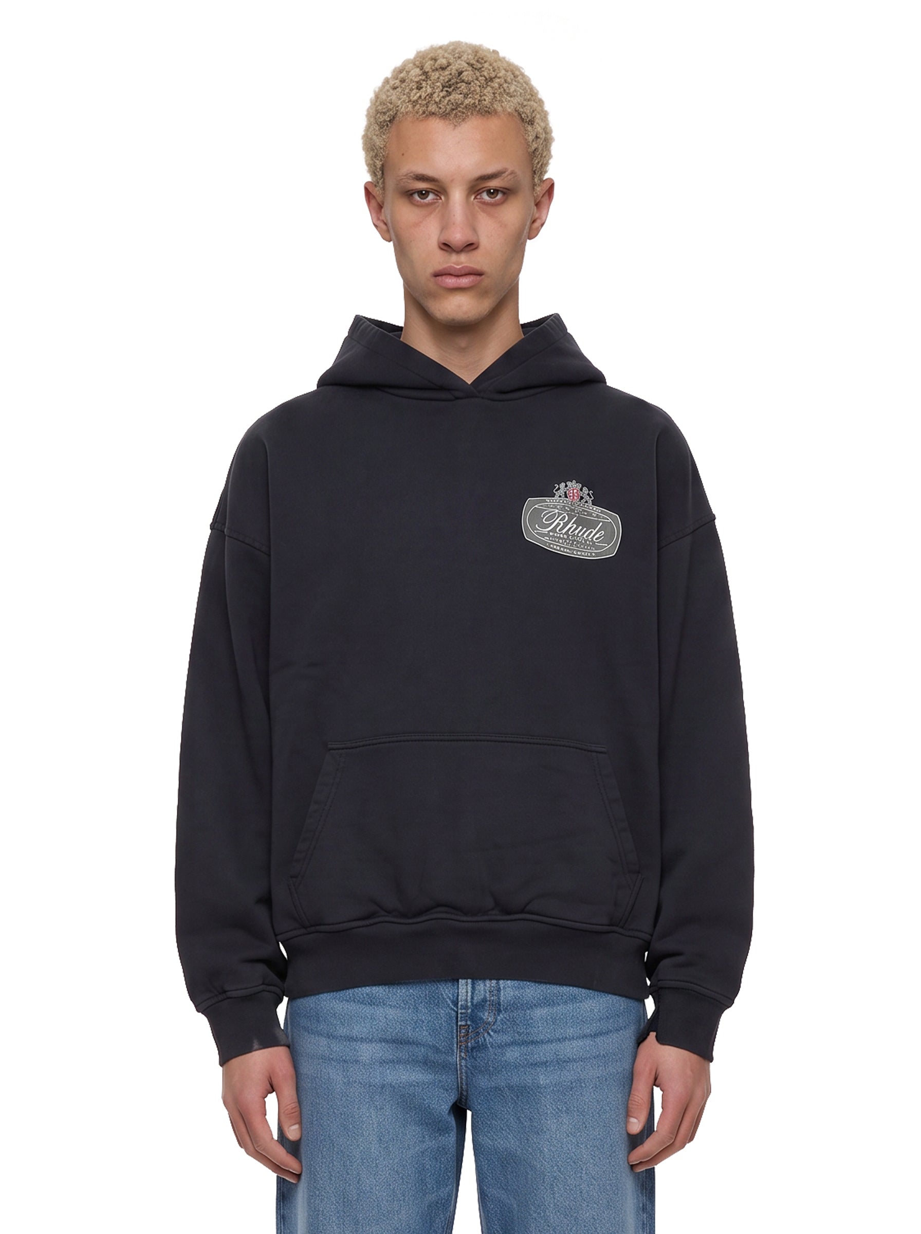 Felpa con cappuccio Desert Crest in nero 