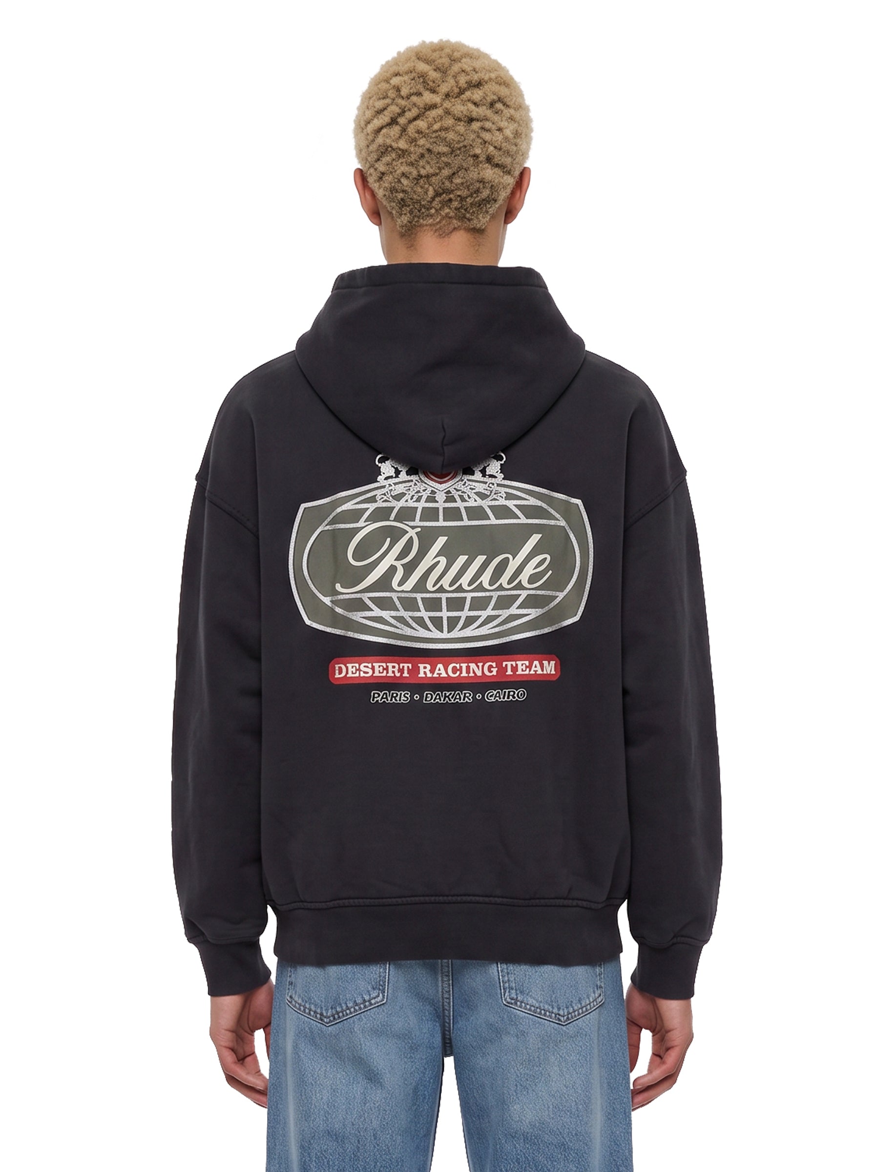 Felpa con cappuccio Desert Crest in nero 