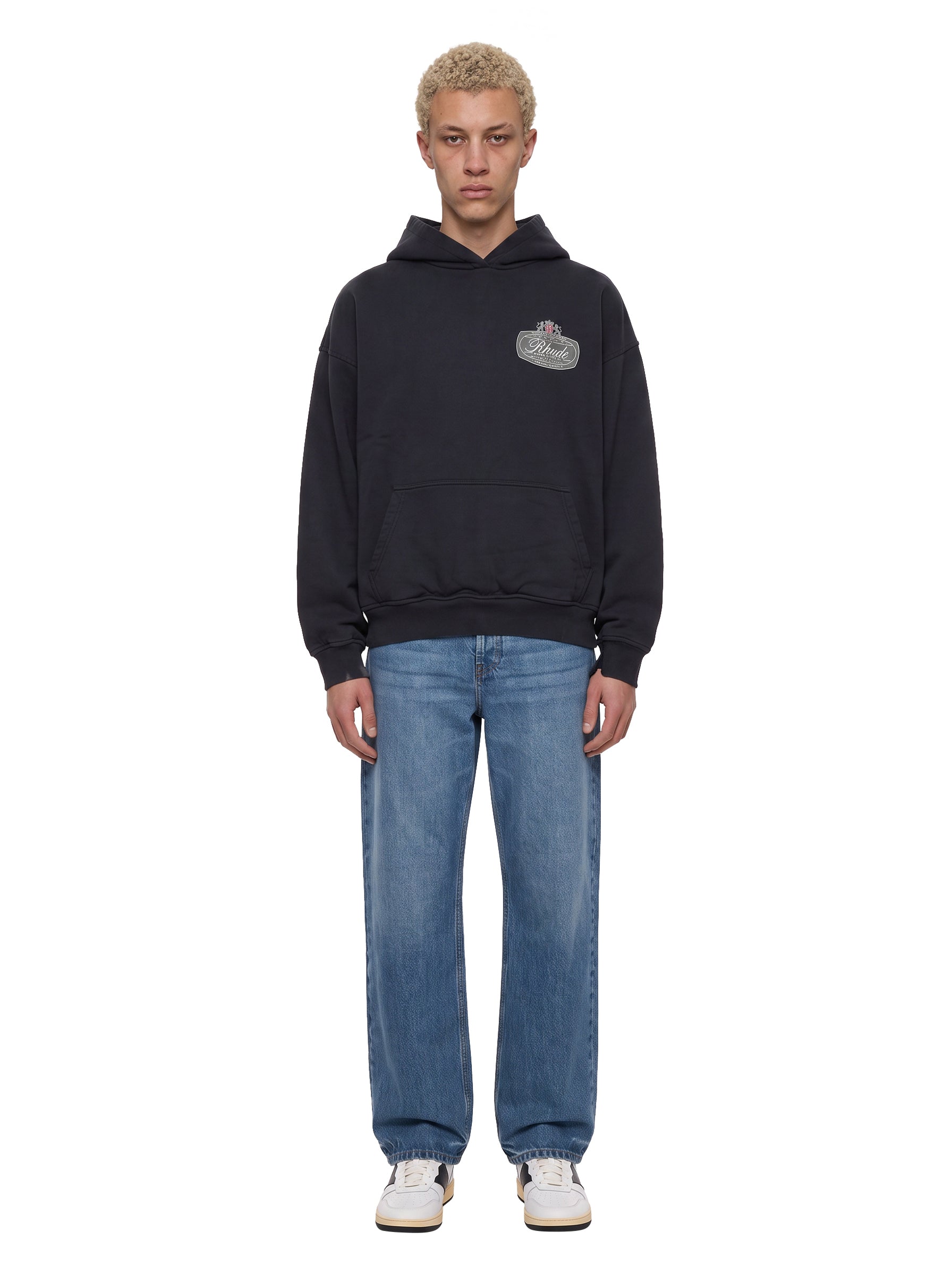 Felpa con cappuccio Desert Crest in nero 
