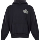 Felpa con cappuccio Desert Crest in nero 