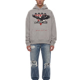 Felpa con cappuccio Stage Racing in grigio 