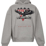 Felpa con cappuccio Stage Racing in grigio 