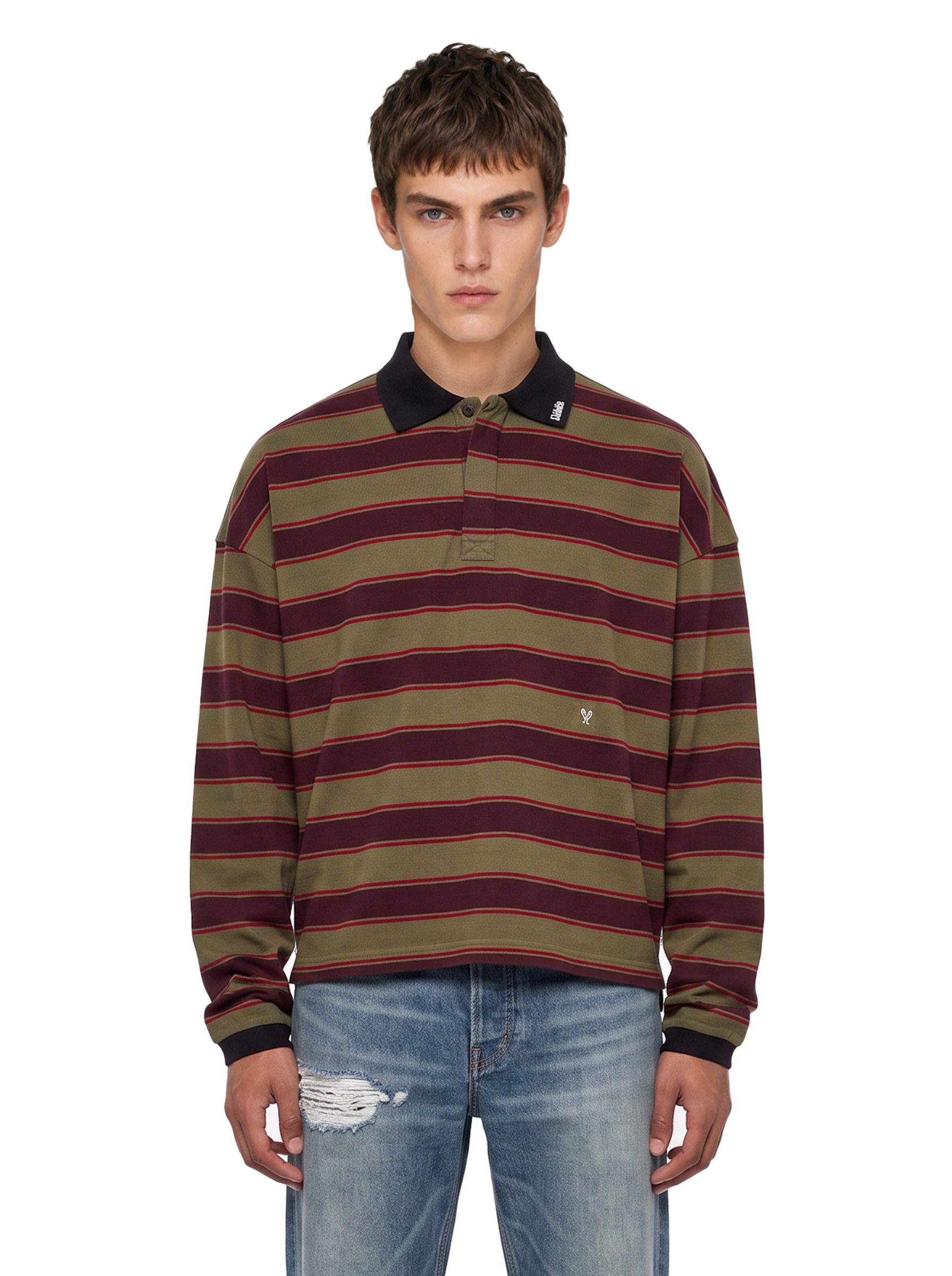 Polo Fontaine a righe multicolor 