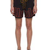 Shorts sportivi con logo in nero 