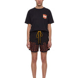Shorts sportivi con logo in nero 