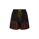 Shorts sportivi con logo in nero 