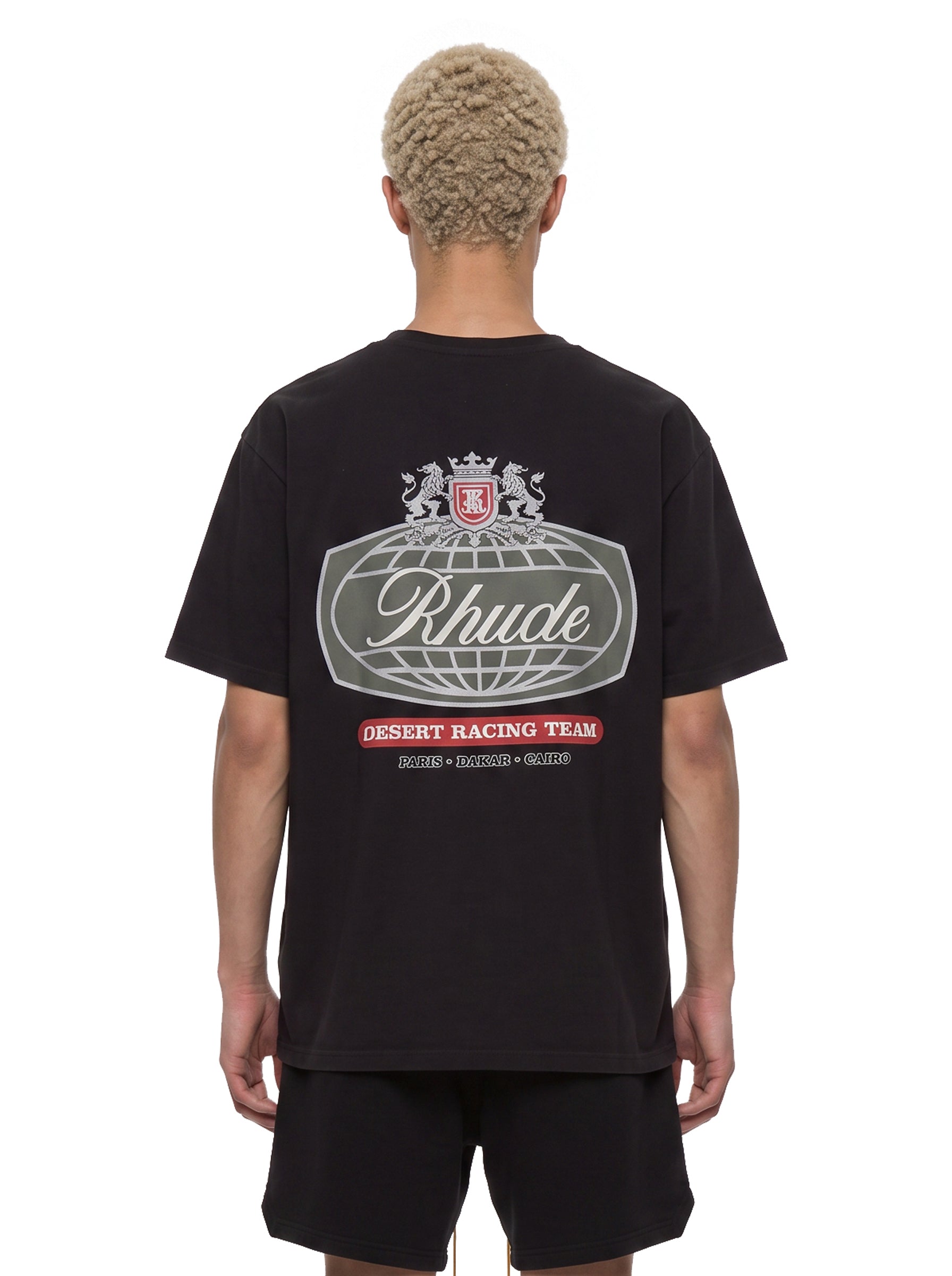 T-shirt con stampa Desert Crest in nero 