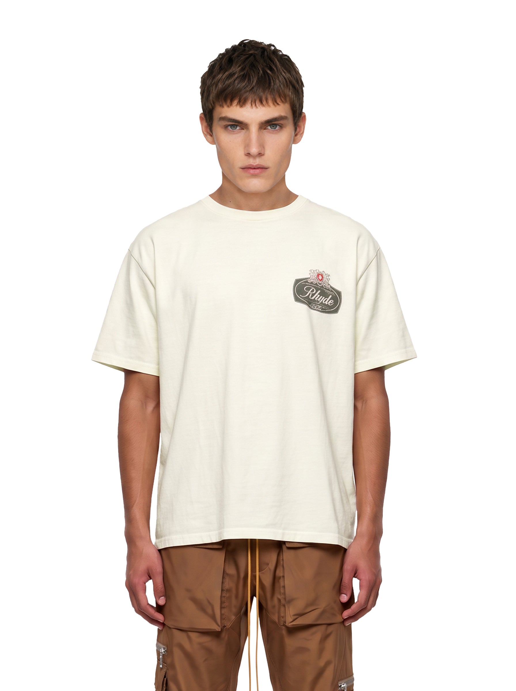 T-shirt Desert Crest in bianco 