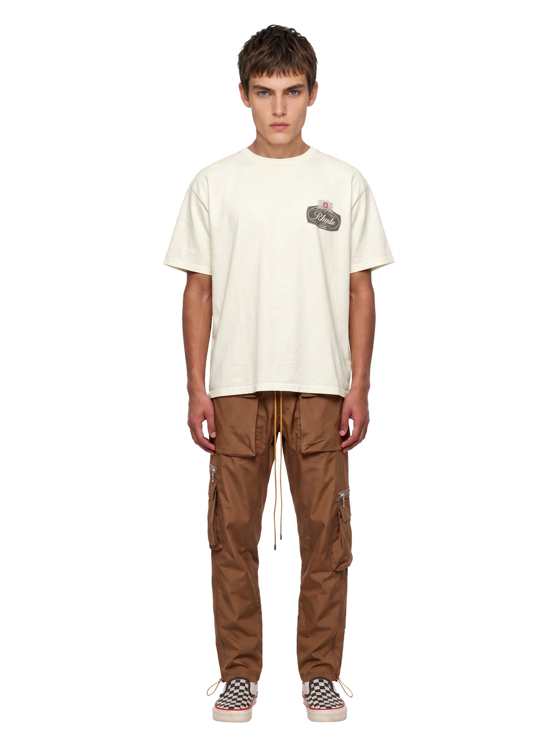 T-shirt Desert Crest in bianco 