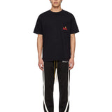 T-shirt a maniche corte con stampa American Spirit in nero 