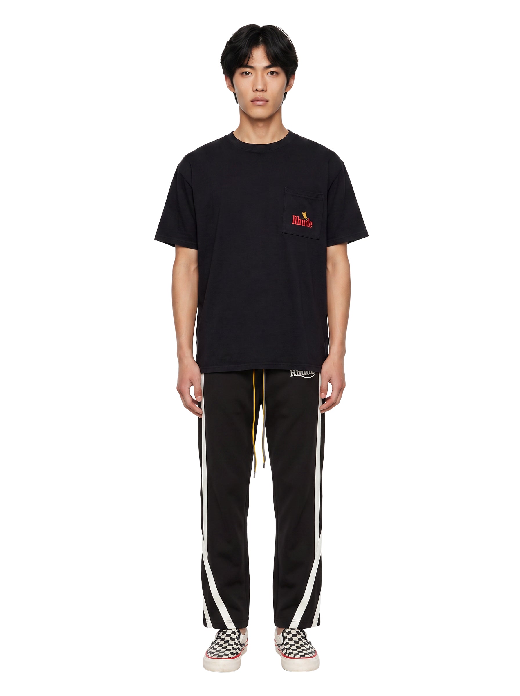 T-shirt a maniche corte con stampa American Spirit in nero 