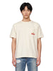 T-shirt a maniche corte con stampa American Spirit in avorio