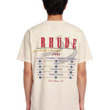 T-shirt a maniche corte con stampa The Desert Decides in avorio 
