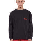 T-shirt con stampa American Spirit a maniche lunghe in nero 