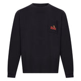 T-shirt con stampa American Spirit a maniche lunghe in nero 