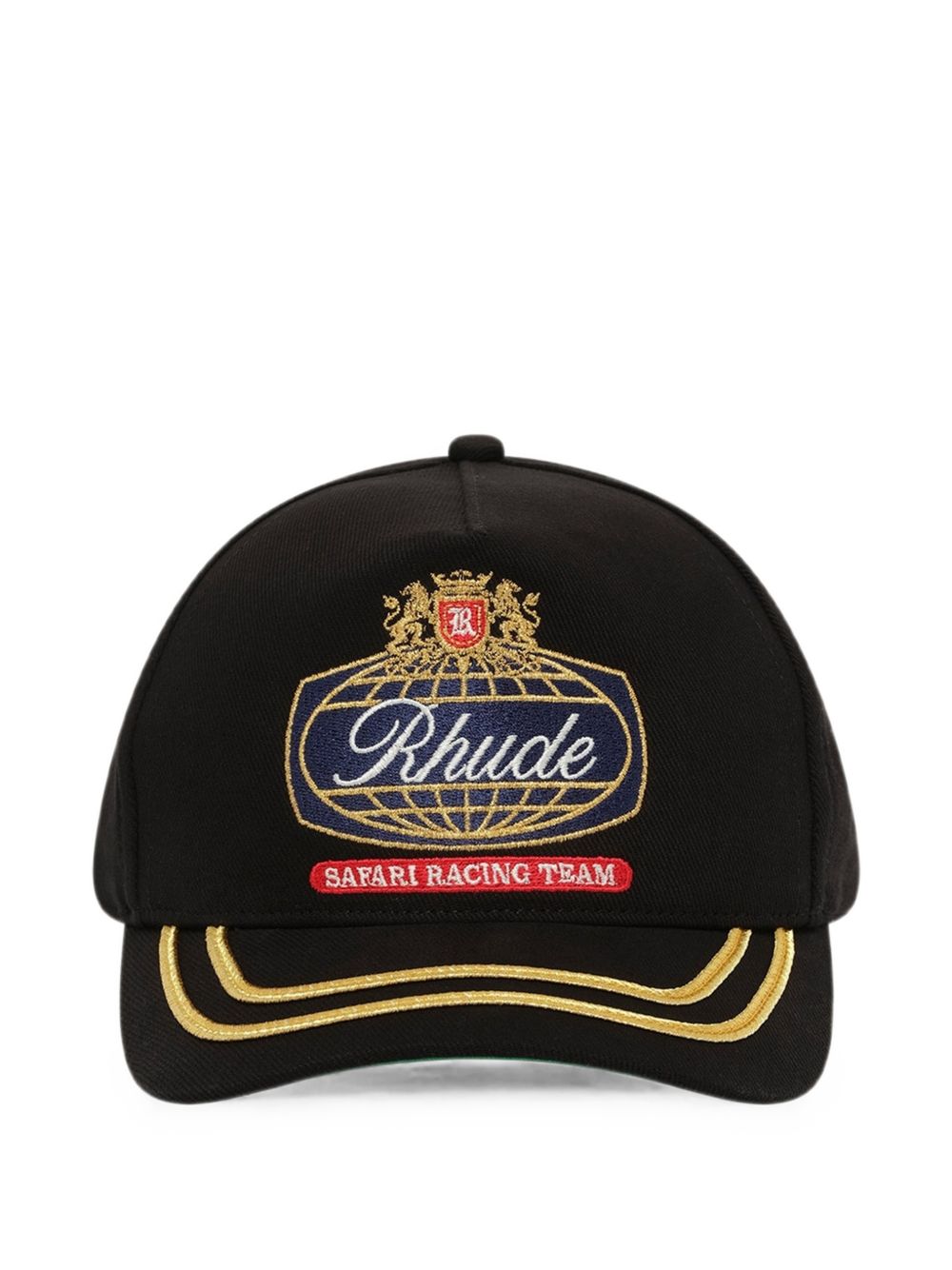 Cappello da baseball con logo safari in nero 