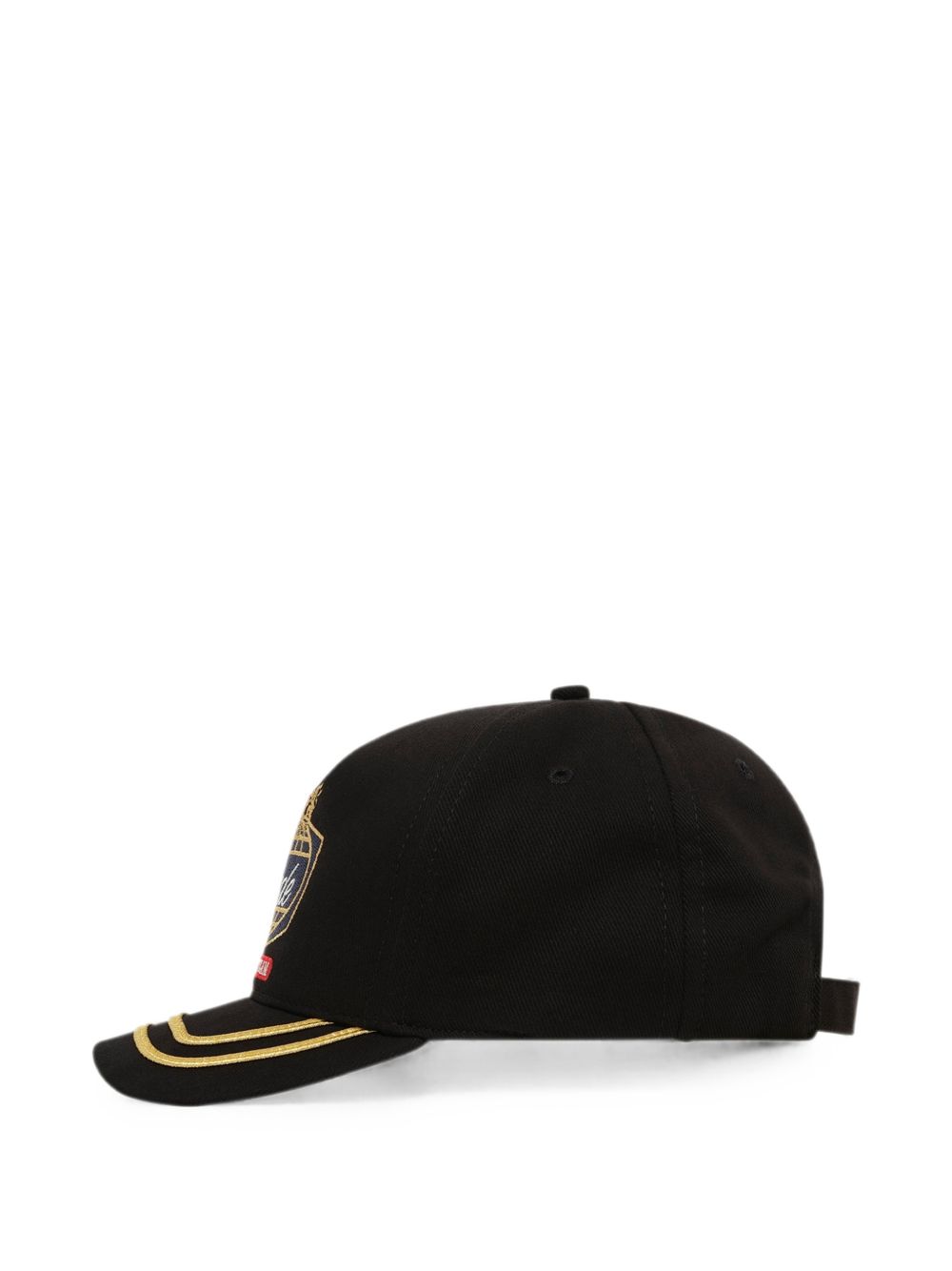 Cappello da baseball con logo safari in nero 