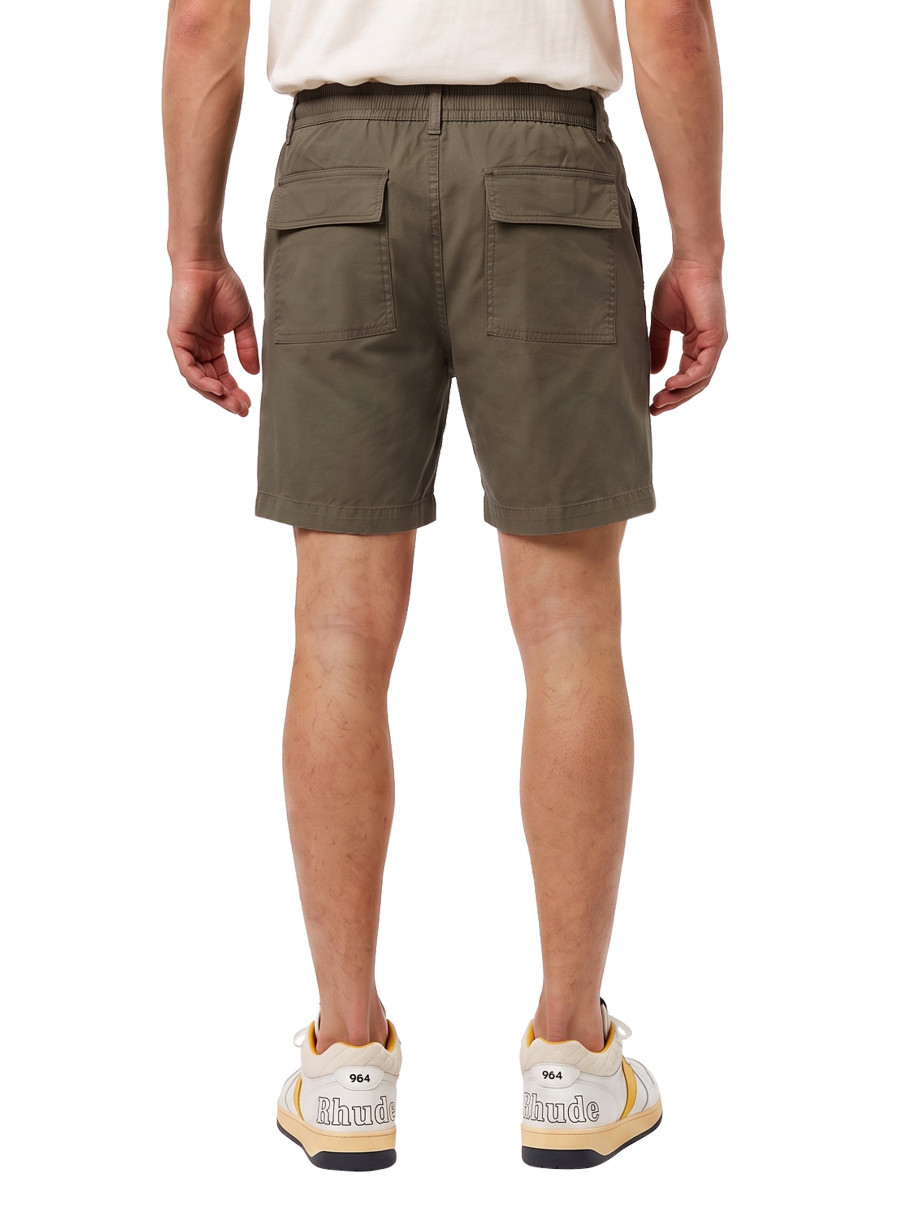 Shorts sportivi con logo in verde 