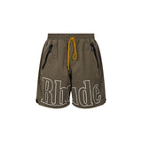 Shorts sportivi con logo in verde 