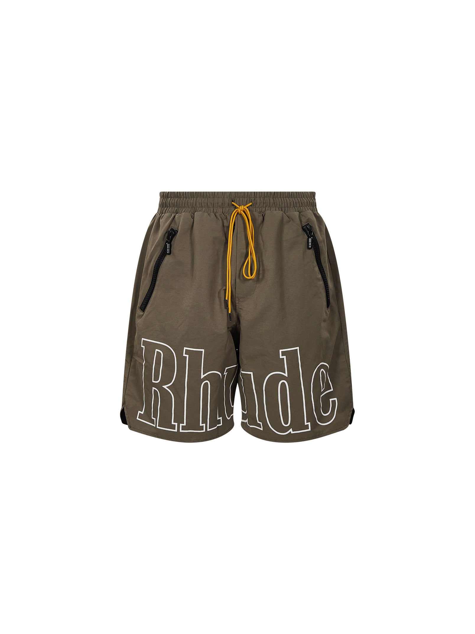 Shorts sportivi con logo in verde 