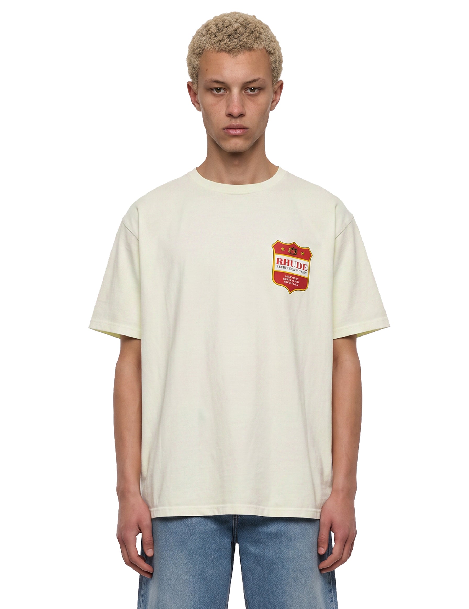 T-shirt con stampa Filtaro in beige 